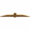 Ekena Millwork Eugene Rough Sawn Timber Gable Bracket, Western Red Cedar, 72"W x 12"H x 2"D x 6"F, 4/12 Pitch GBW072X12X0206EUG00RWR - alternate 4